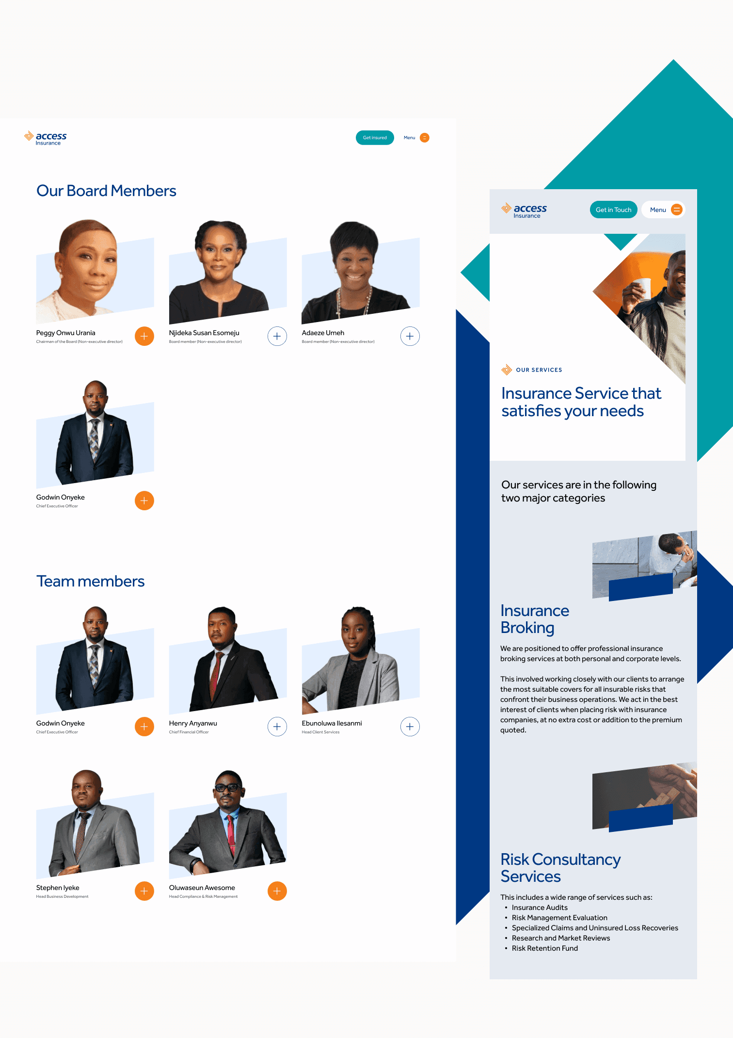 Access Insurance Team Display