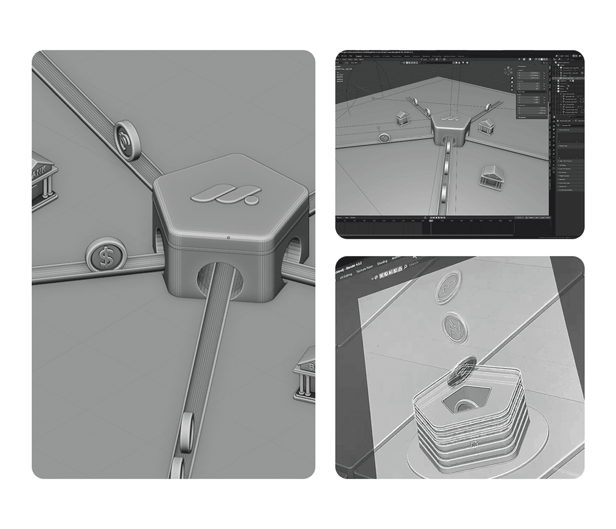 Multigate 3D Design Assets - Custom 3D Development by Nativebrands Digital Agency